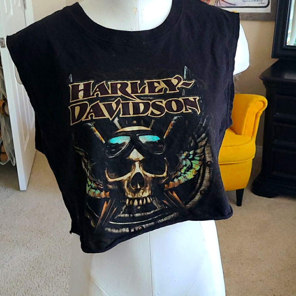 Authentic Harley Davidson Cotton Crop Top